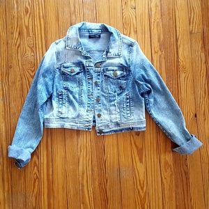 Like NEW! Distressed Denim Jacket
